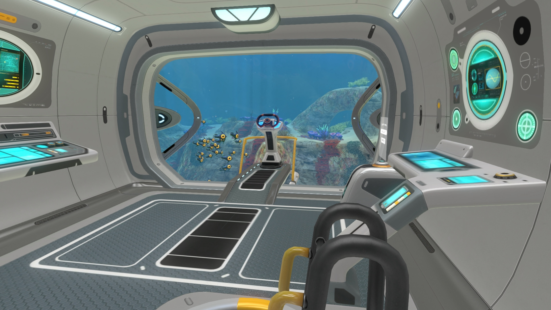subnautica falling out of cyclops